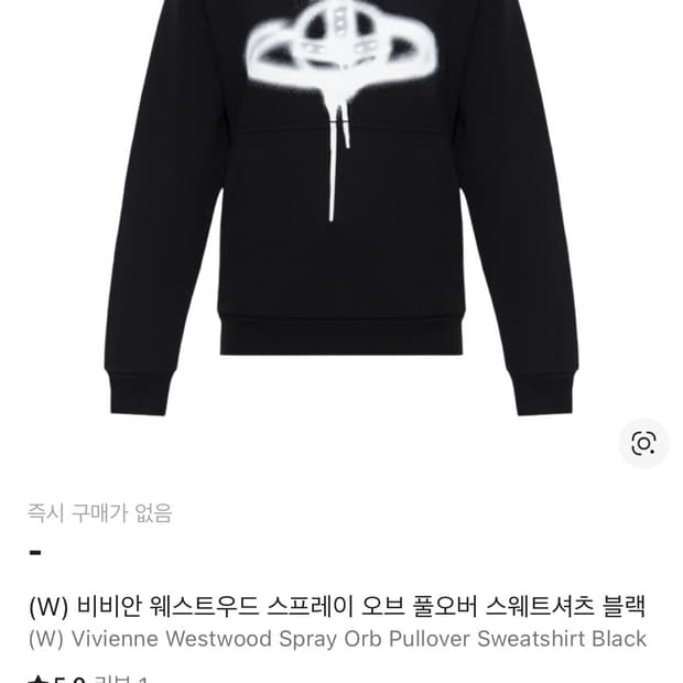 비비안 웨스트우드 스프레이 후드 블랙