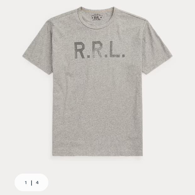 rrl 로고 티셔츠 M
