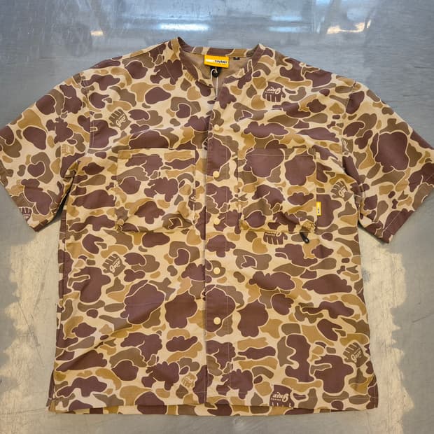 그립스와니 덕카모 나일론 베이스볼 셔츠