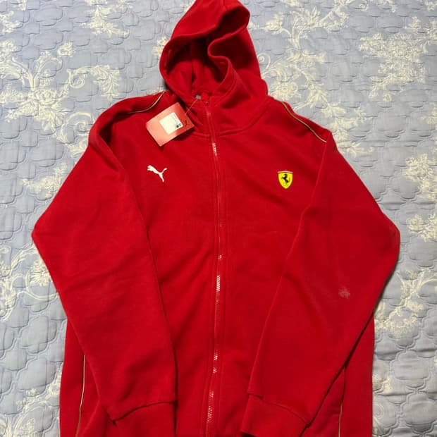 페라리x푸마 후드집업