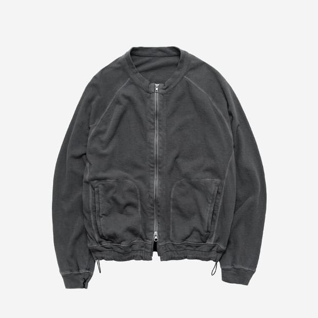 (교환 3>2) 폴리테루 러프셋 집업 그레이 3