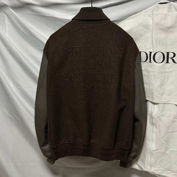 [S+급/52] 디올 1947 레터링 스타디움 바시티 자켓 풀구성