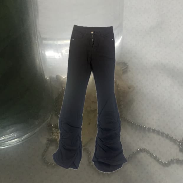 펑크 셔링 세미 플레어 팬츠 부츠컷