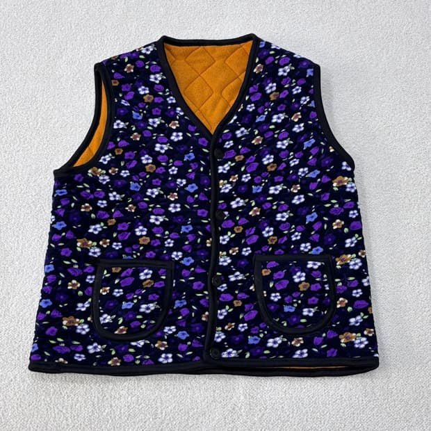 실측확인 보온 누빔 조끼 0304E