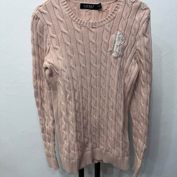 정품) 폴로랄프로렌 여성 자수로고 니트 S