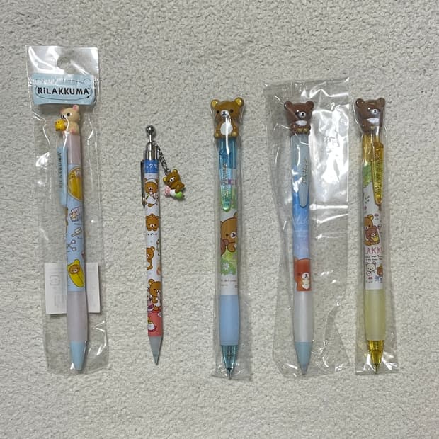 고전 리락쿠마 코리락쿠마 챠이로이코구마 샤프 볼펜