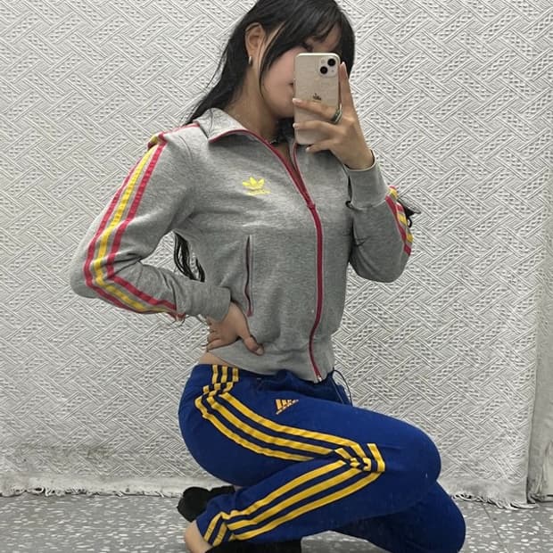 아디다스 로고 자수 비비드 트랙팬츠 95 C06515