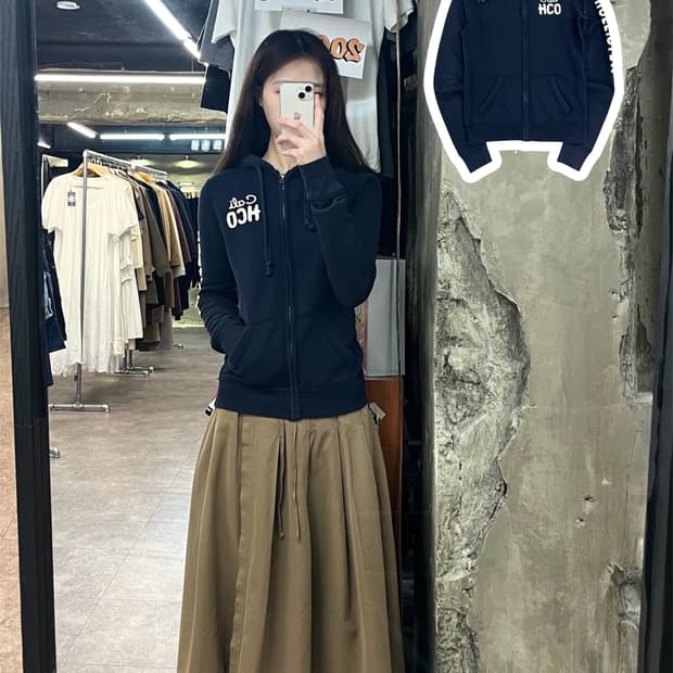 홀리스터 기모 후드집업 네이비 S #csz3947