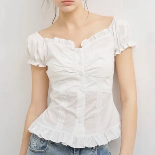 제너럴아이디어 블라우스 