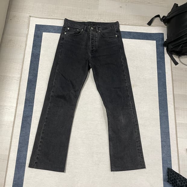 선플라워 5038 708 스트레이트 블랙 워싱 데님 30X32 (수선)