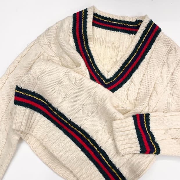 Vintage cricket wool knit