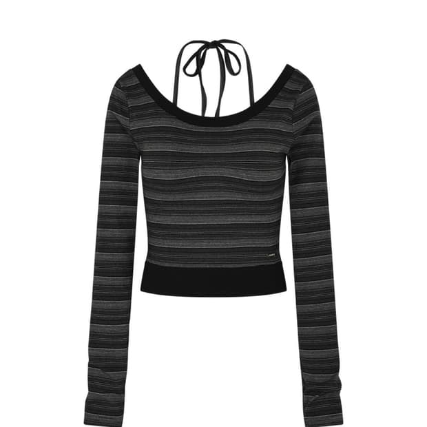 큐리티 U넥 스트라이프 롱슬리브