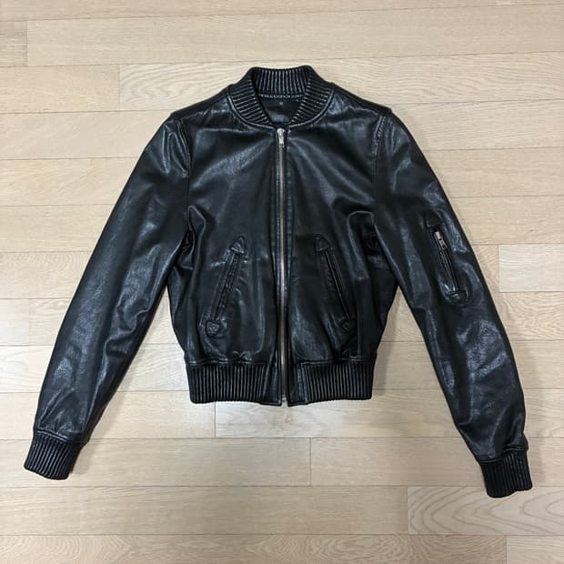 양가죽 봄버 자켓