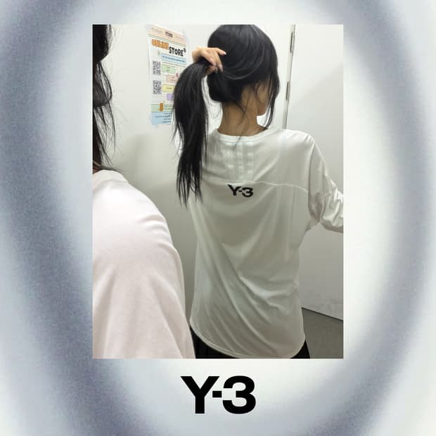 Y-3 오버사이즈 백로고 티