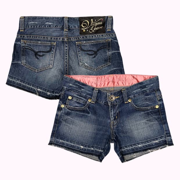 vienus jean denim hot pants