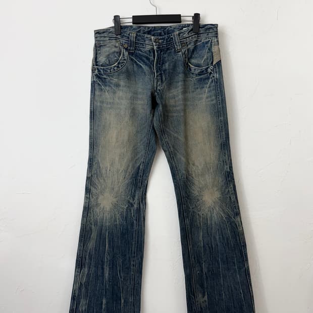 semanticdesign 워시드 부츠컷 진 (XL)