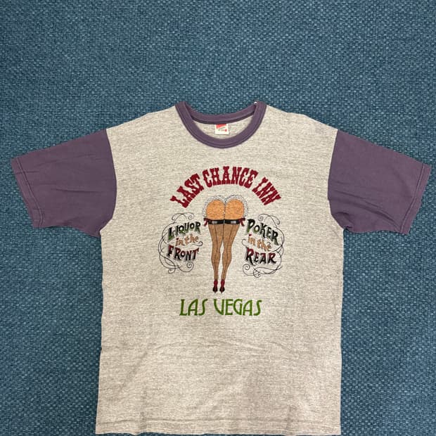 [XL] 프리휠러스 파워웨어 라스베가스 "GAMBLER" 링거 티셔츠