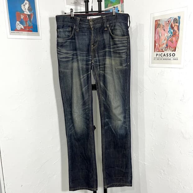 리바이스 511워싱 데님팬츠