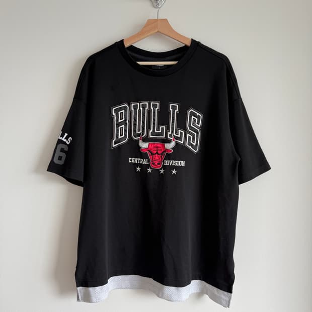 NBA 'BULLS' 반팔 티셔츠