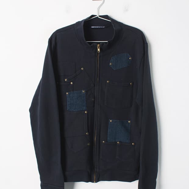 데니아 맨즈 패치워크 집업