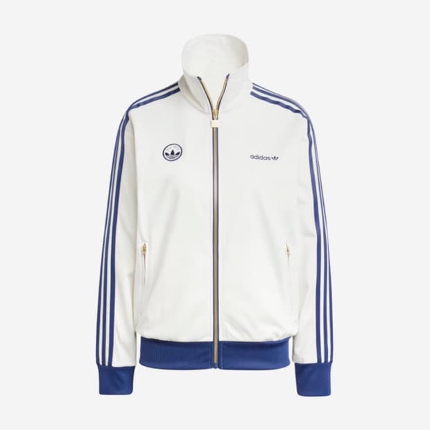 아디다스 파이어버드 배지 트랙 탑 클라우드 화이트