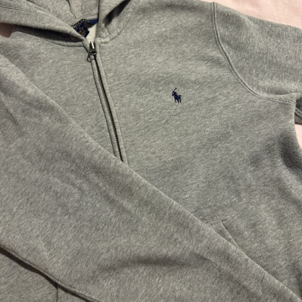 폴로 랄프로렌 그레이 후드집업 M