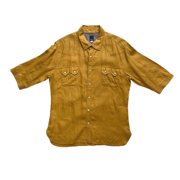 Mustard linen shirt
