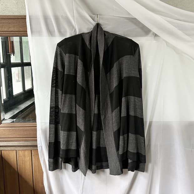 THEORY stripe wool cardigan