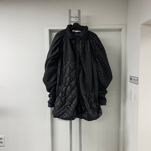 제임스 롱 퀄팅 자켓 블랙 S