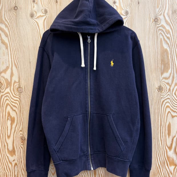 폴로 랄프로렌 와플 기모 후드집업