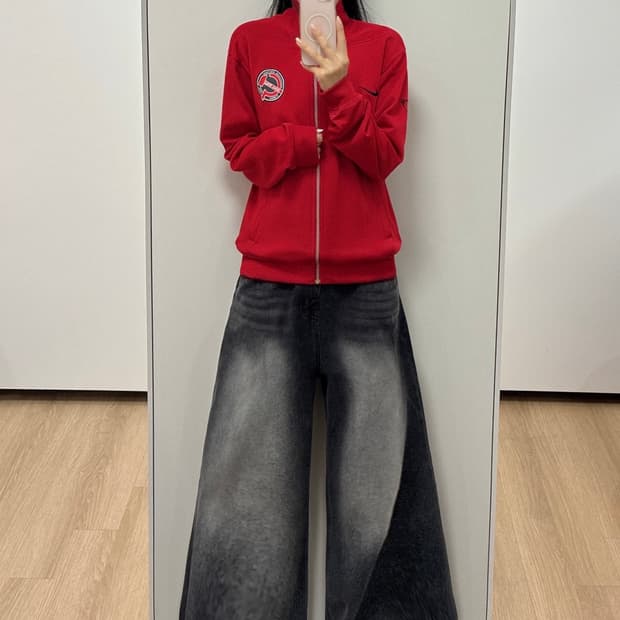 나이키 러시아 국대 레드 트랙탑 져지