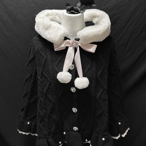 앙크루즈 지뢰계 후드 판초