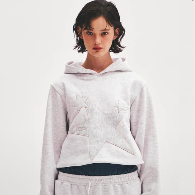 킴스 프레시 코튼 마켓 크롭 별 후드