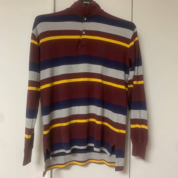 폴로 랄프로렌 줄무늬 긴팔카라티 95 사이즈