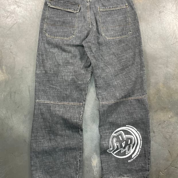 재팬 빈티지 와이드 데님 팬츠