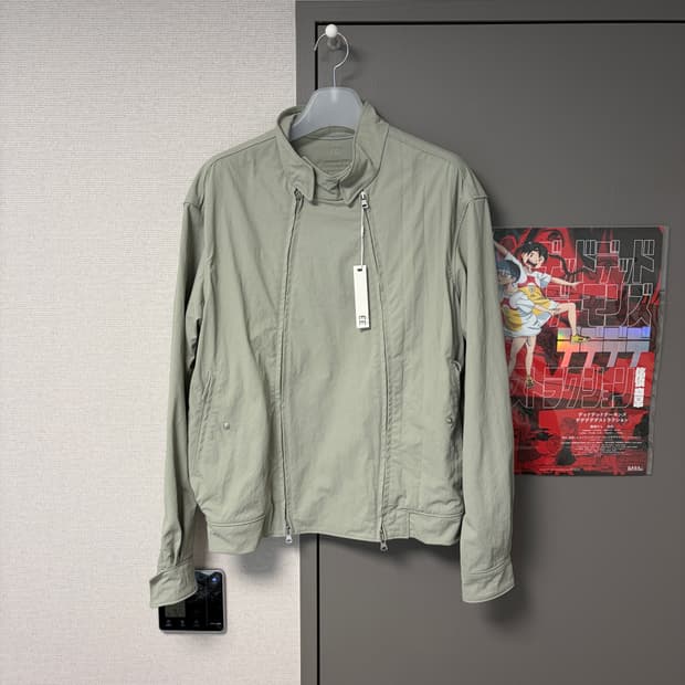 이이 누마레 DOUBLE ZIP HARRINGTON JACKET 새상품