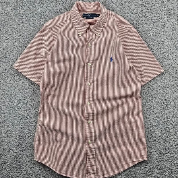 폴로랄프로렌 시어서커 스트라이프 반팔 셔츠 ( M ) / 11853