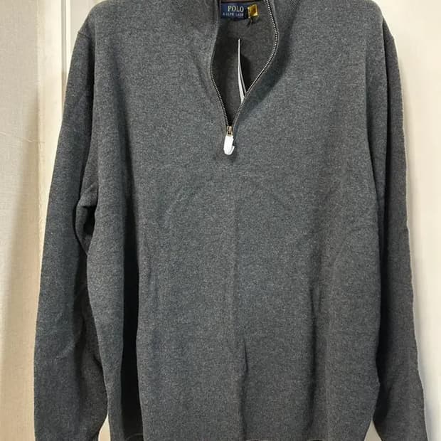 폴로 랄프 로렌 메리노울 쿼터집 스웨터 XXL