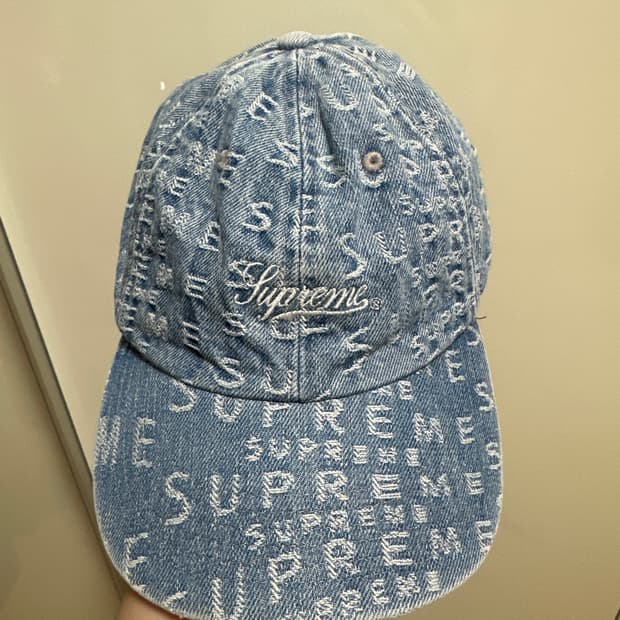 슈프림 데님 볼캡