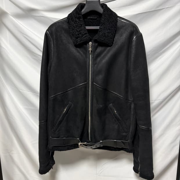 1450판매/S+급 크롬하츠 무스탕 자켓 블랙