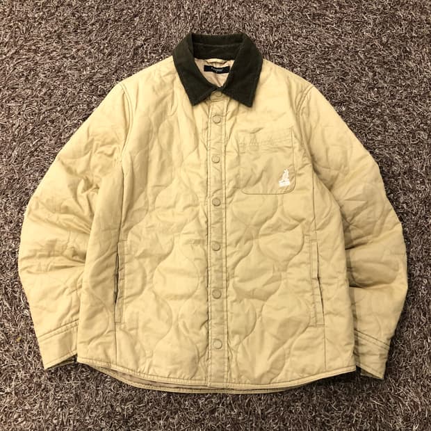 M 캉골 코듀로이 카라 퀄팅 자켓