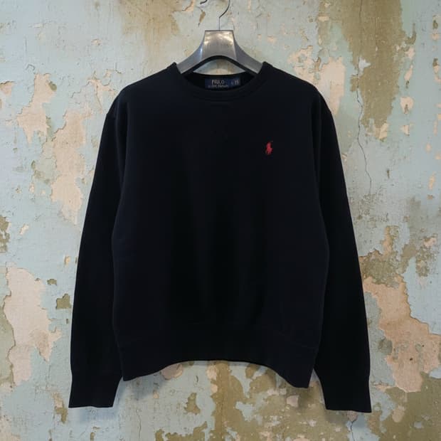 폴로 랄프로렌 블랙 맨투맨 L