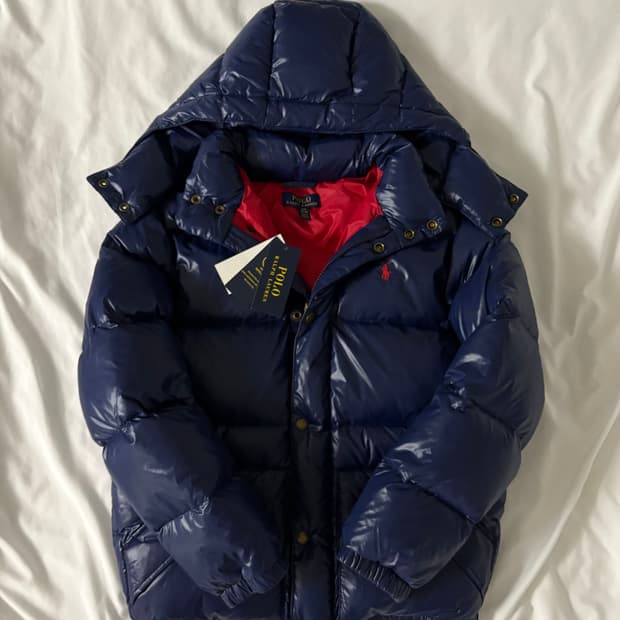 폴로 랄프로렌 유광 패딩 S (유일매물)