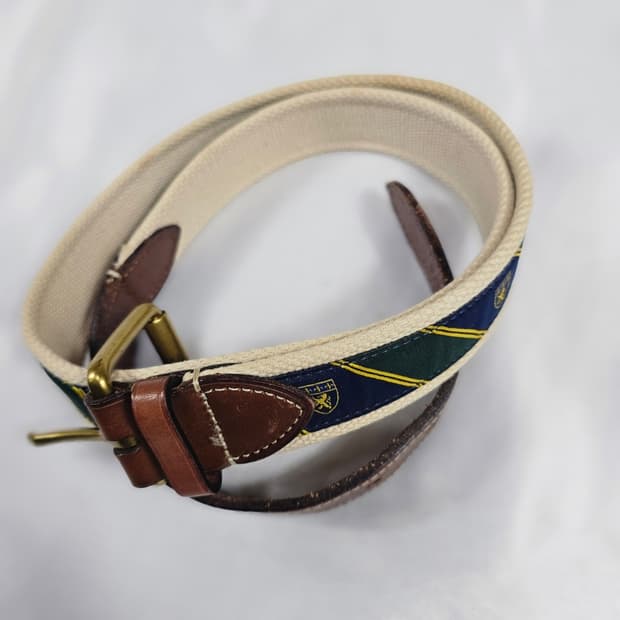 폴로방패레더트림벨트