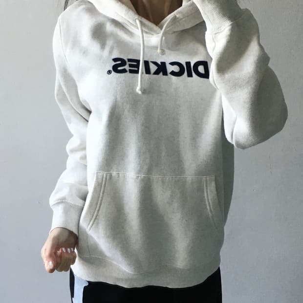 디키즈 로고 베이직 후드티