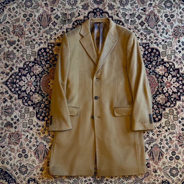 폴스튜어트 콜롬보 카멜헤어 체스터필드 코트 100