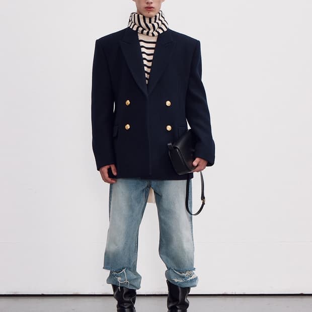 L) 렉토 23fw 70s 아워글라스 울 테일러드 자켓