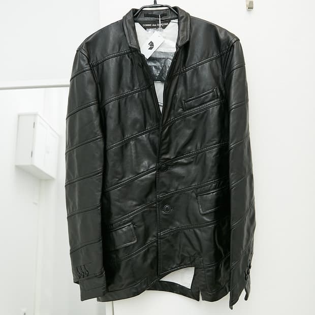 Asymmetric Faux Leather Blazer