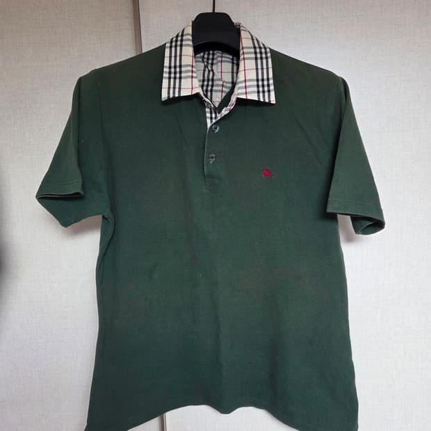 버버리 카라 반팔 티셔츠 XL