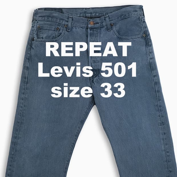 빈티지 리바이스 501 진청 33 인치 LV5013568